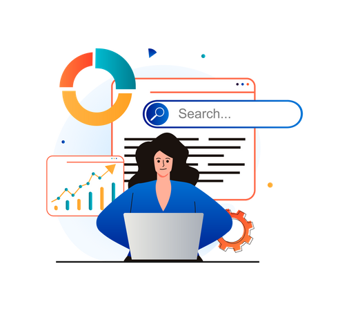 Website search improvement  Illustration