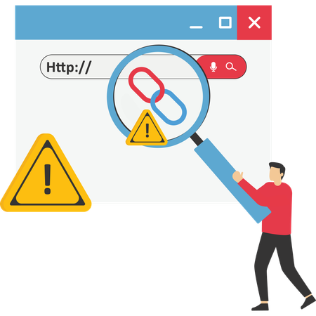 Website security check  Illustration