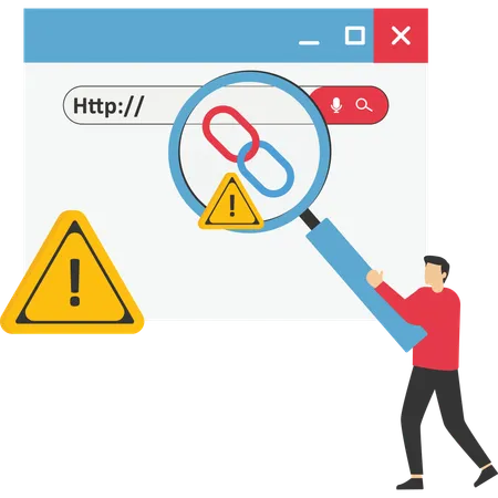 Website security check  Illustration