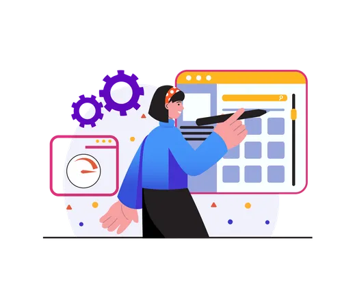 Website Sitemap  Illustration