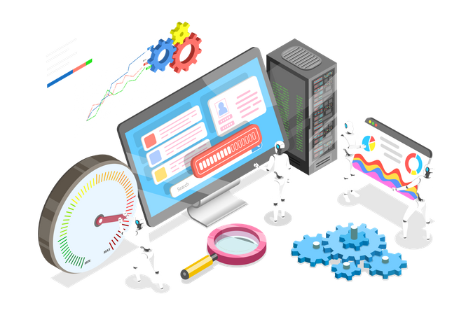 Website Speed Optimization  Illustration