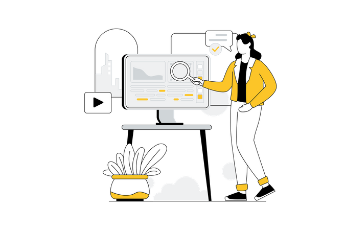 Website UI design  Illustration