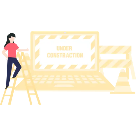 Website Under Construction  Illustration