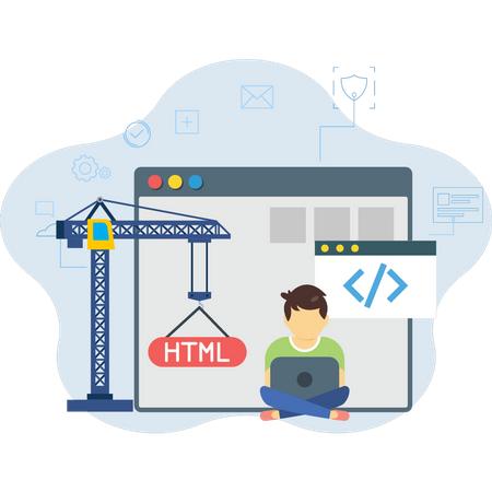 Website under construction  Illustration