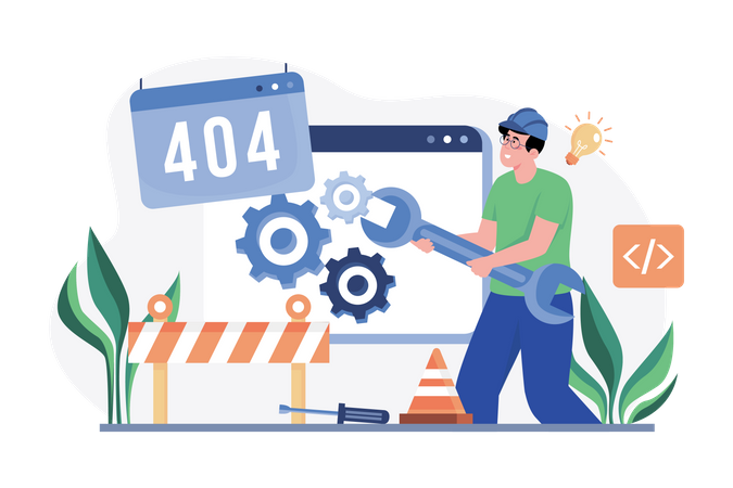 Website under maintenance  Illustration