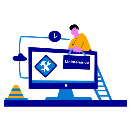Website under maintenance Illustration