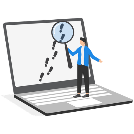 Website visitor tracking  Illustration