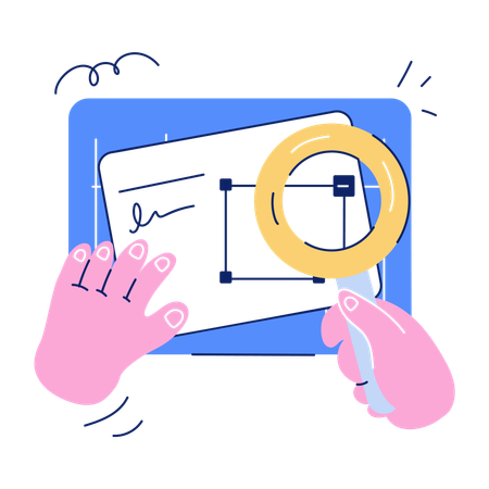 Website Zoom Tool  Illustration