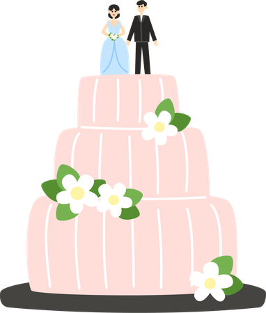 Wedding cake  Illustration