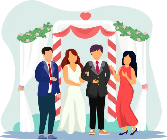 Wedding Ceremony  Illustration