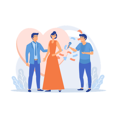 Wedding ceremony  Illustration