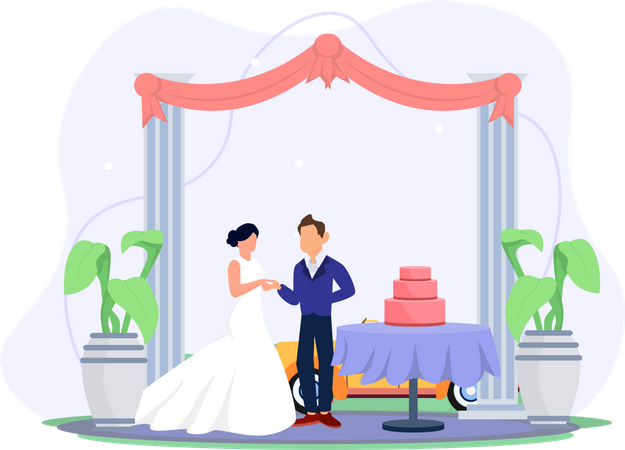 Wedding Ceremony  Illustration