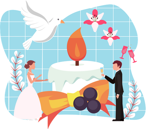 Wedding Ceremony  Illustration