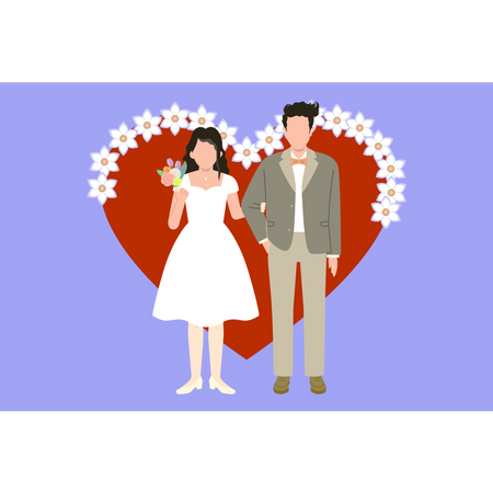 Wedding ceremony  Illustration