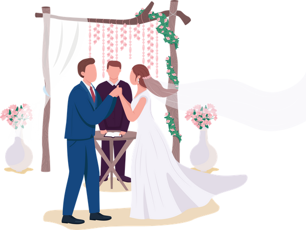 Wedding ceremony  イラスト