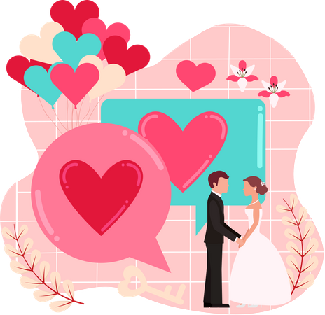 Wedding Ceremony Message Illustration