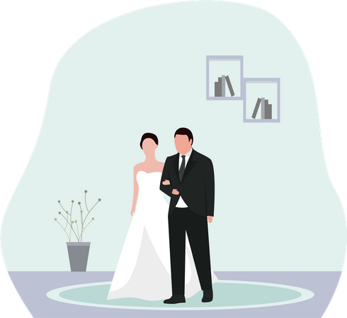 Wedding Couple  Illustration