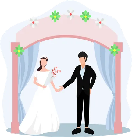 Wedding Couple Illustration