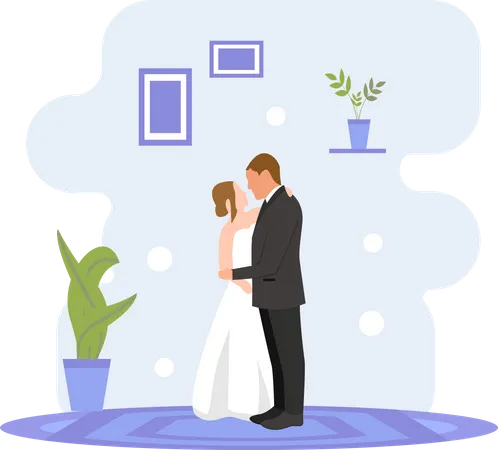 Wedding Couple  Illustration