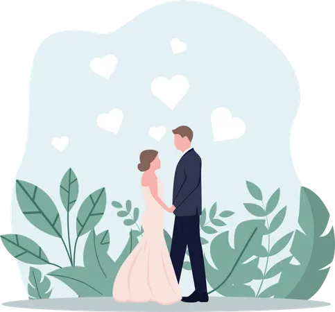 Wedding Couple  Illustration