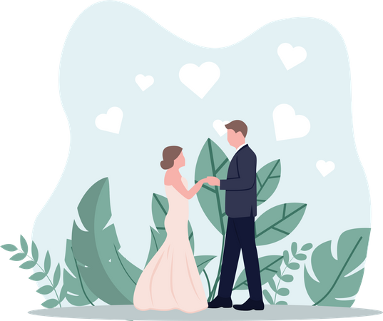 Wedding Couple  Illustration