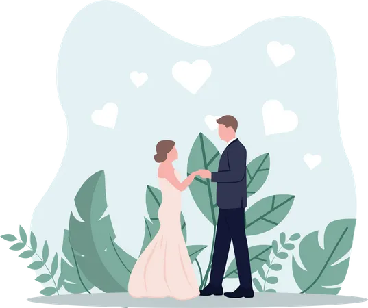 Wedding Couple  Illustration