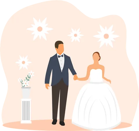 Wedding Couple  Illustration