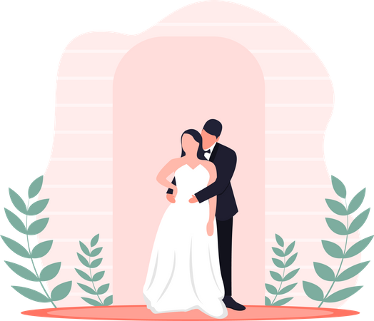 Wedding Couple  Illustration