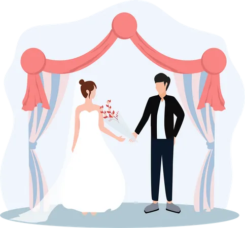 Wedding Couple  Illustration