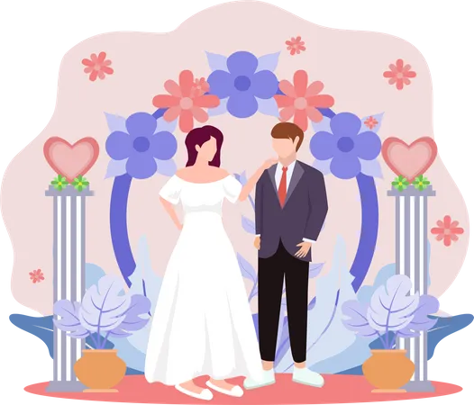 Wedding Couple  Illustration