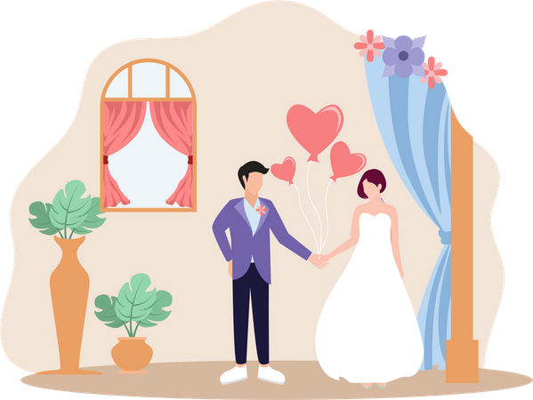 Wedding Couple  Illustration