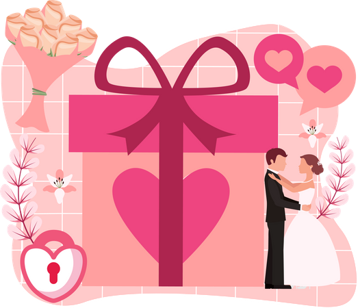 Wedding Couple  Illustration