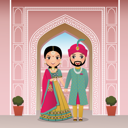 Wedding couple  Illustration