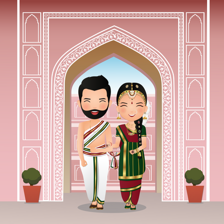 Wedding couple  Illustration