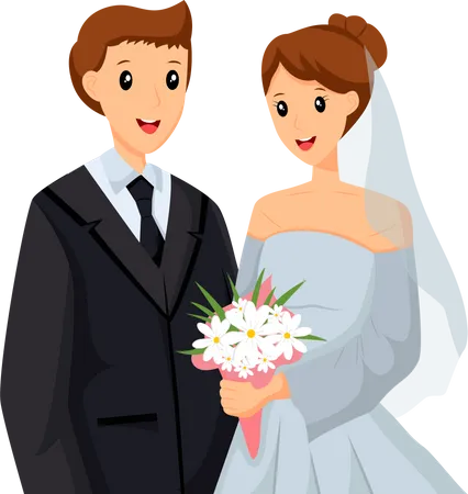 Wedding Couple  Illustration