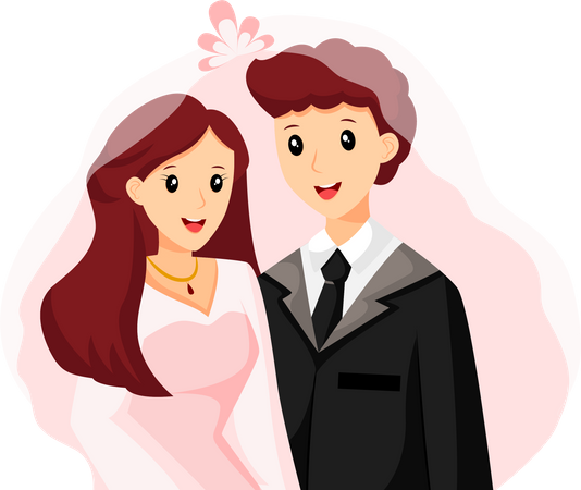 Wedding Couple  Illustration