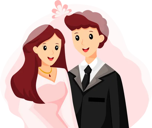 Wedding Couple  Illustration