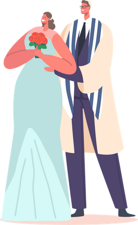 Wedding Couple  Illustration