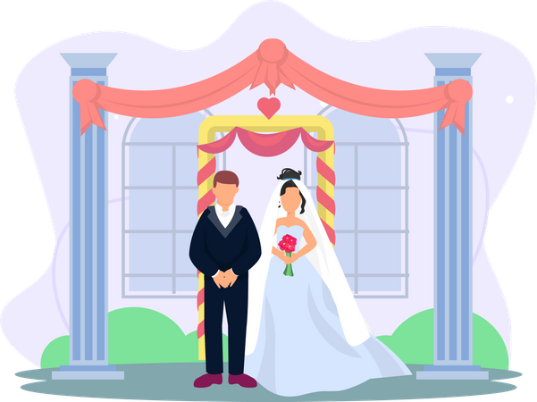 Wedding Couple  Illustration