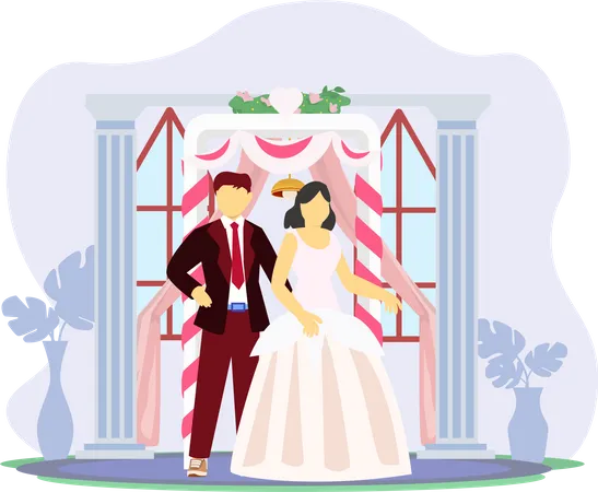 Wedding Couple  Illustration