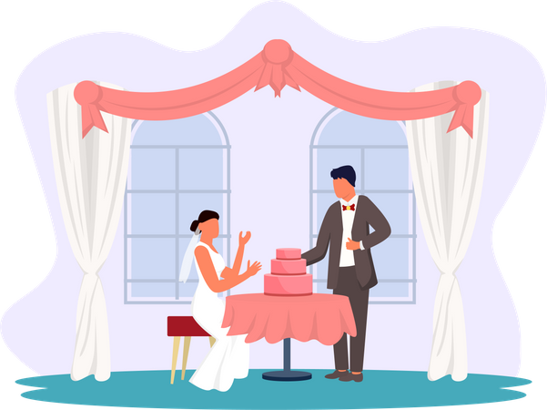 Wedding Couple  Illustration