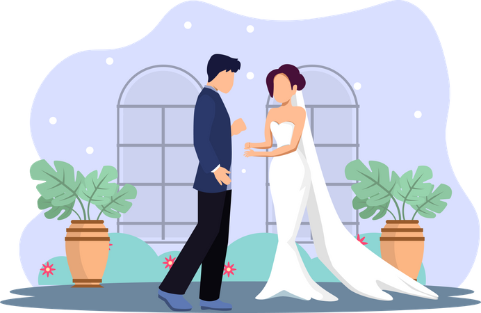 Wedding Couple  Illustration