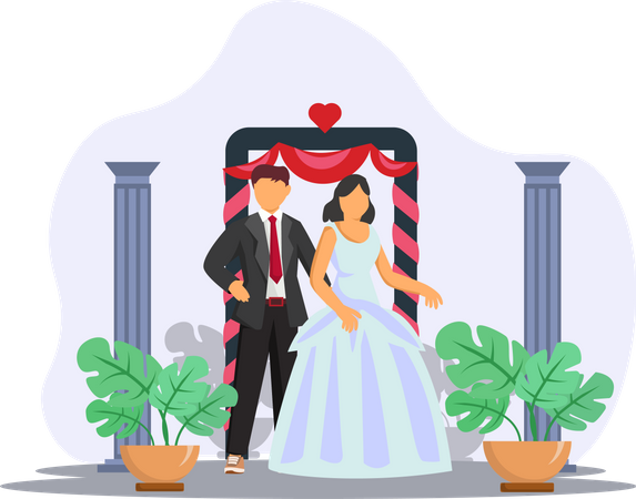 Wedding Couple  Illustration