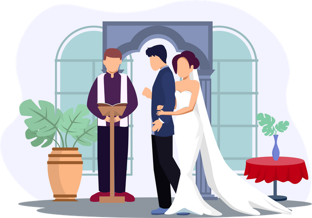 Wedding Couple  Illustration