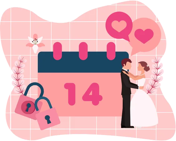 Wedding Date  Illustration