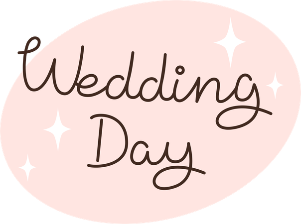 Wedding day  Illustration