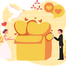 illustration for wedding gift