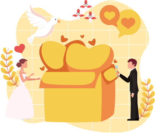 Wedding Gift  Illustration