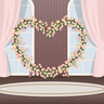 decorated wedding venue illustration free download