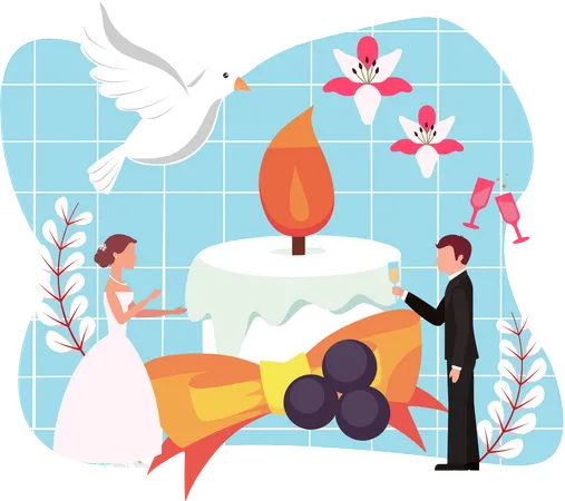 Wedding Party Illustration